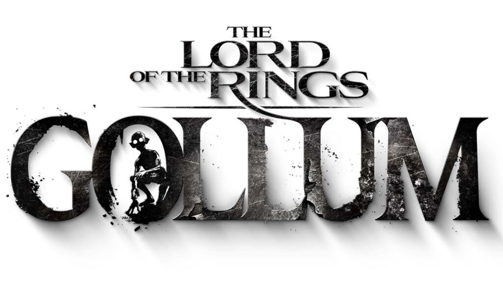 An image showing the name of the game the lord of the rings gollum